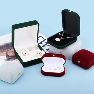 新款首饰盒戒指盒手镯盒婚戒盒耳钉项链盒子极简礼物盒单个包装盒