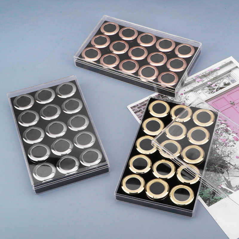 珠宝收纳盒宝石盒子金属电镀旋转