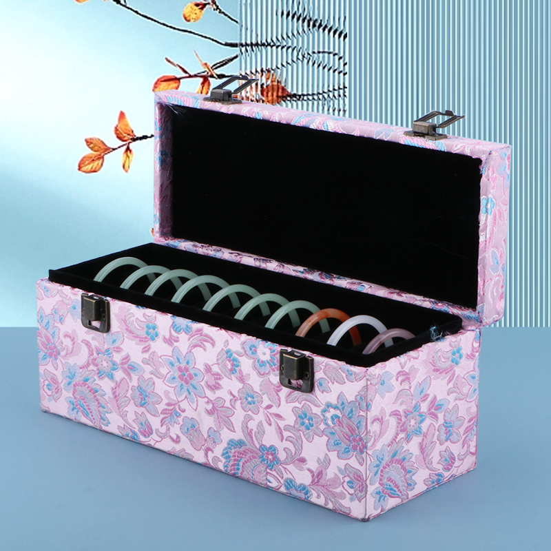 锦布首饰收纳箱玉镯箱