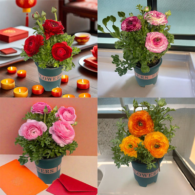 花毛茛洋牡丹花卉盆栽花苗阳台庭院植物好养观花露花期长冬季开花