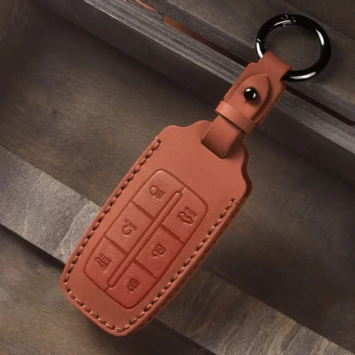 适用于劳恩斯真皮钥匙套Genesis捷尼赛思手工保护壳