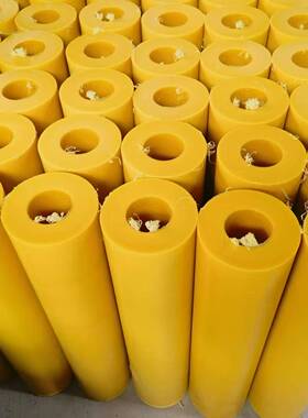 纯料黄色MC尼龙实心棒空心棒含油自润滑PU管棒高硬度优力胶牛筋棒