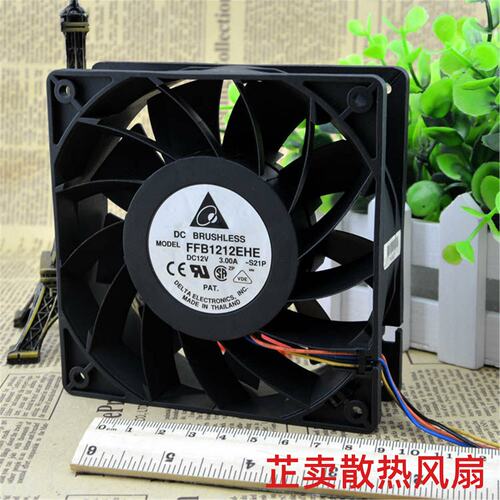 风扇 3A 暴力风扇 12cm风扇 FFB1212EHE 12V PWM风扇 3.0A