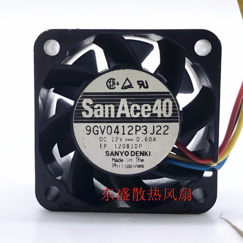 9GV0412P3J22 12V 0.60A 4028 服务器大风量散热风扇四线PWM