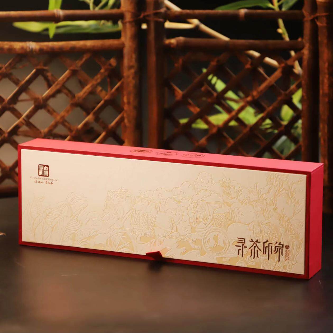 古茶寻寻茶印象普洱茶熟茶茶砖古树陈年熟普老茶砖发酵普洱茶熟茶