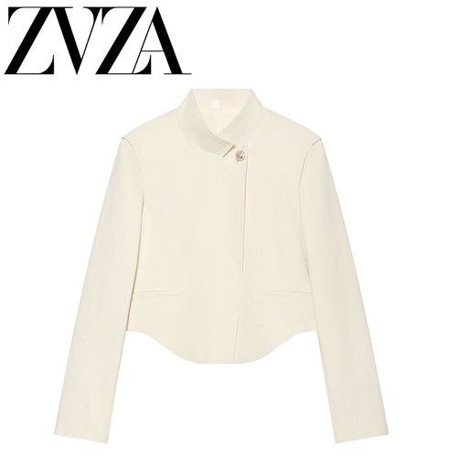 ZA 夏季新款 ZV女装 欧美风 时尚 气质 百搭短款西装外套 2996398