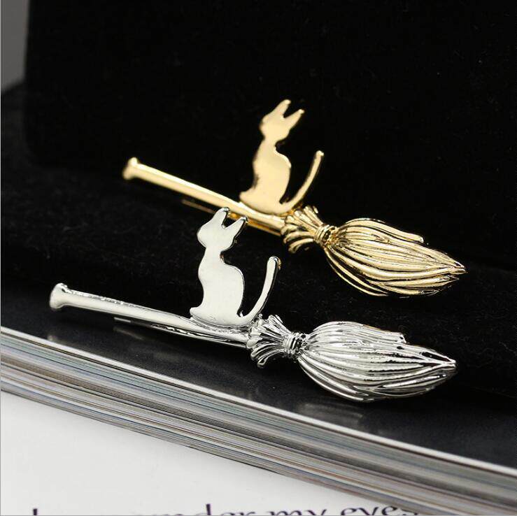 夕瑶饰品可爱小动物猫咪花朵宇宙星球系列日韩风格一字夹合金边夹