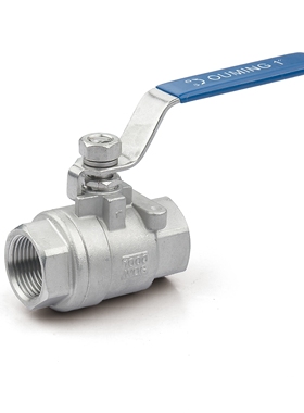 304不锈钢2片式球阀316二片式2pc丝口Q11F-16两片1分【重型加厚】