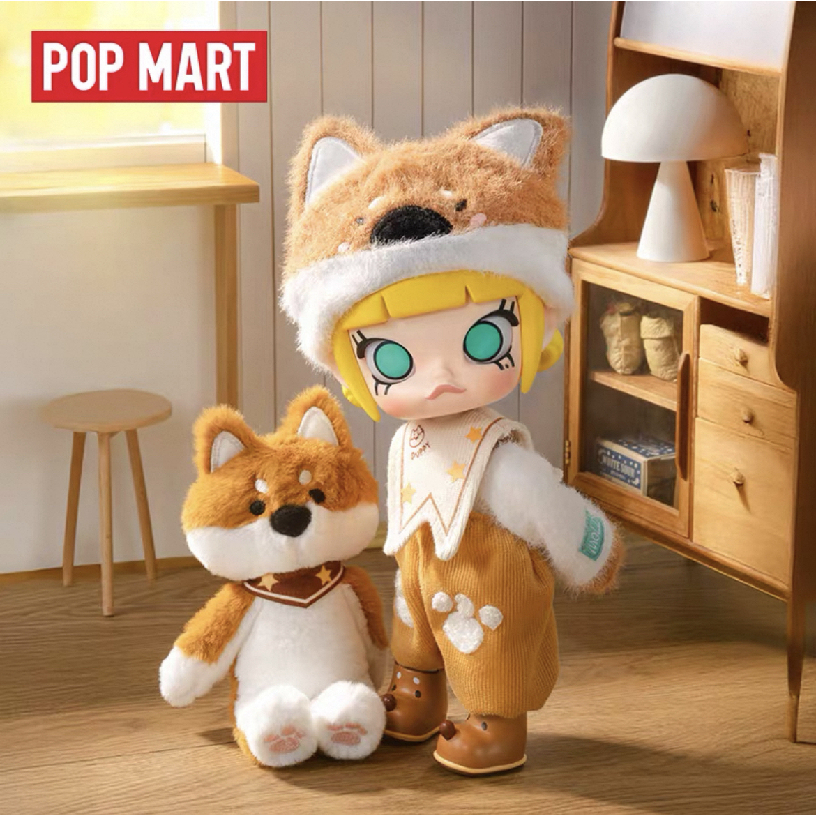 POPMART泡泡玛特MOLLY抱抱1/8可动人偶潮流时尚娃娃手办摆件礼物