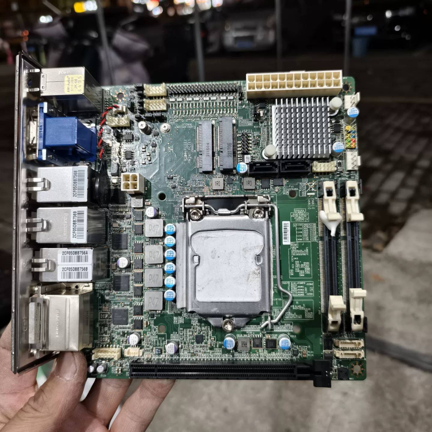 可维修h81-itx，1717，，四千兆网口主板主板带挡板图片