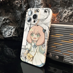 漫画美少女手机壳适用苹果16promax阿尼亚11小米15/14二次元OPPO华为p70荣耀vivox200一加12间谍过家家iqoo13