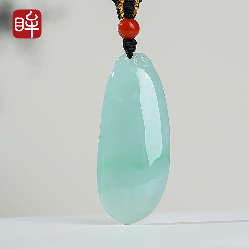 印象眸A货翡翠吊坠福瓜玉坠项链颈饰男女款玉石挂件新年礼物