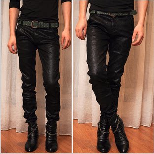 Pantalon cuir homme serré pour jeunesse - Ref 1483253 Image 1