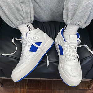 XZ1118-7888P55男士高帮休闲板鞋小白鞋,男鞋靴子,星座1118