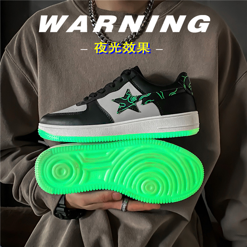 XZ1118-ONA33P50男士青春潮流系带圆头板鞋图片
