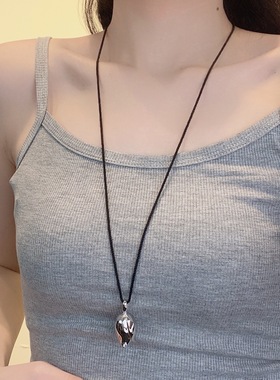 秋冬搭配打底衫的项链衣服配饰卫衣毛衣链轻奢高级感大气高档百搭