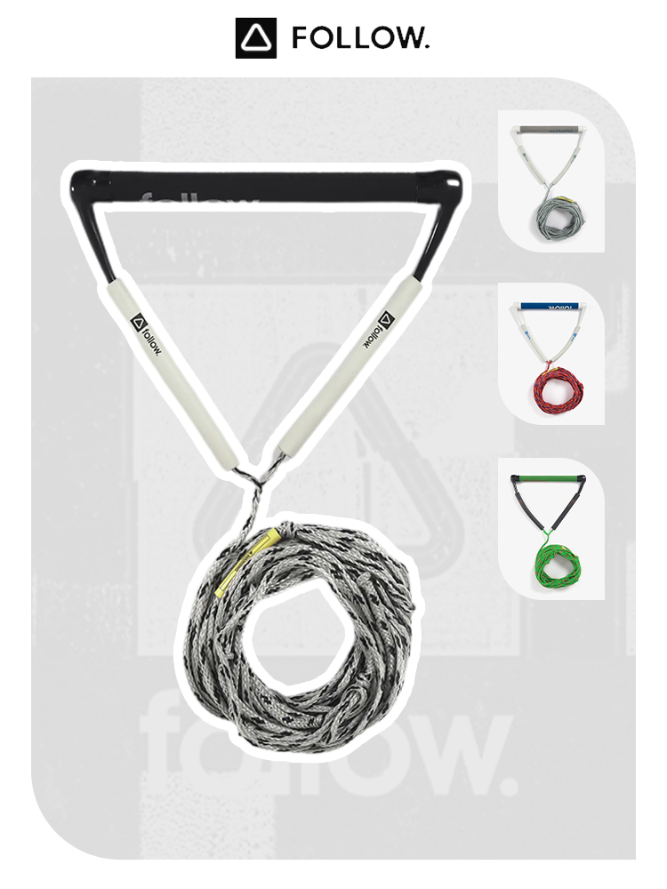 follow23新款滑水绳船拖绳