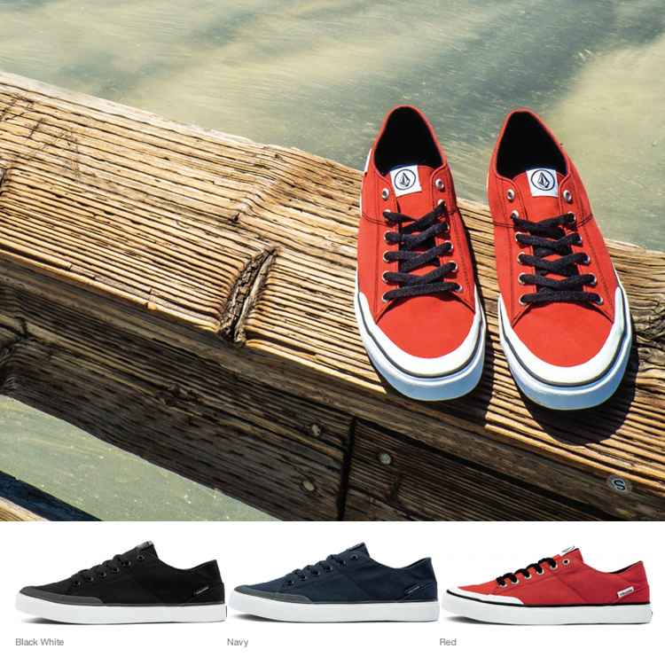 【极限工坊】volcom/美国帆布鞋男经典低帮鞋街头情侣款百搭板鞋