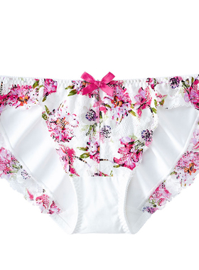 爱美菲露内裤蕾丝透气少女性感甜美超薄提臀低腰网纱三角裤711721