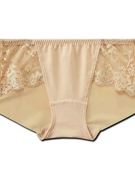 爱美菲露日本aimerfee女士时尚性感蕾丝日系无痕平角裤内裤152427