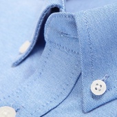 秋冬 纯色棉商务正工作免烫衬衣服上衣 牛津纺加厚衬衫 长袖 男士