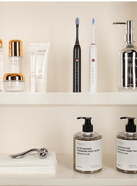 【浴室柜摆件】样板间卫浴门店洗手台软装道具电动牙刷护肤品摆件
