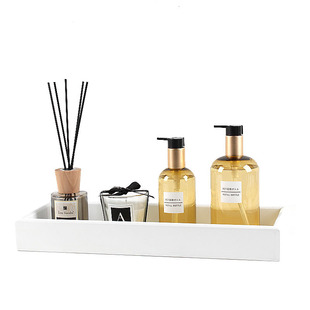 样板房卫生间烤漆小托盘香薰蜡烛杯摆件洗手间马桶柜饰品公寓北欧