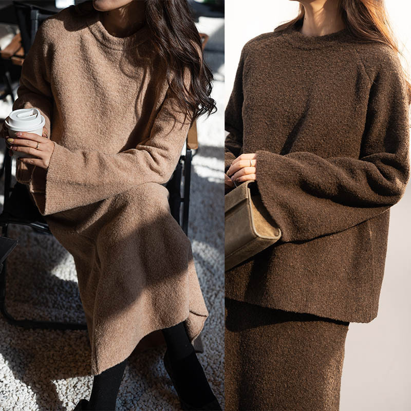 大象和长颈鹿羊毛毛衣