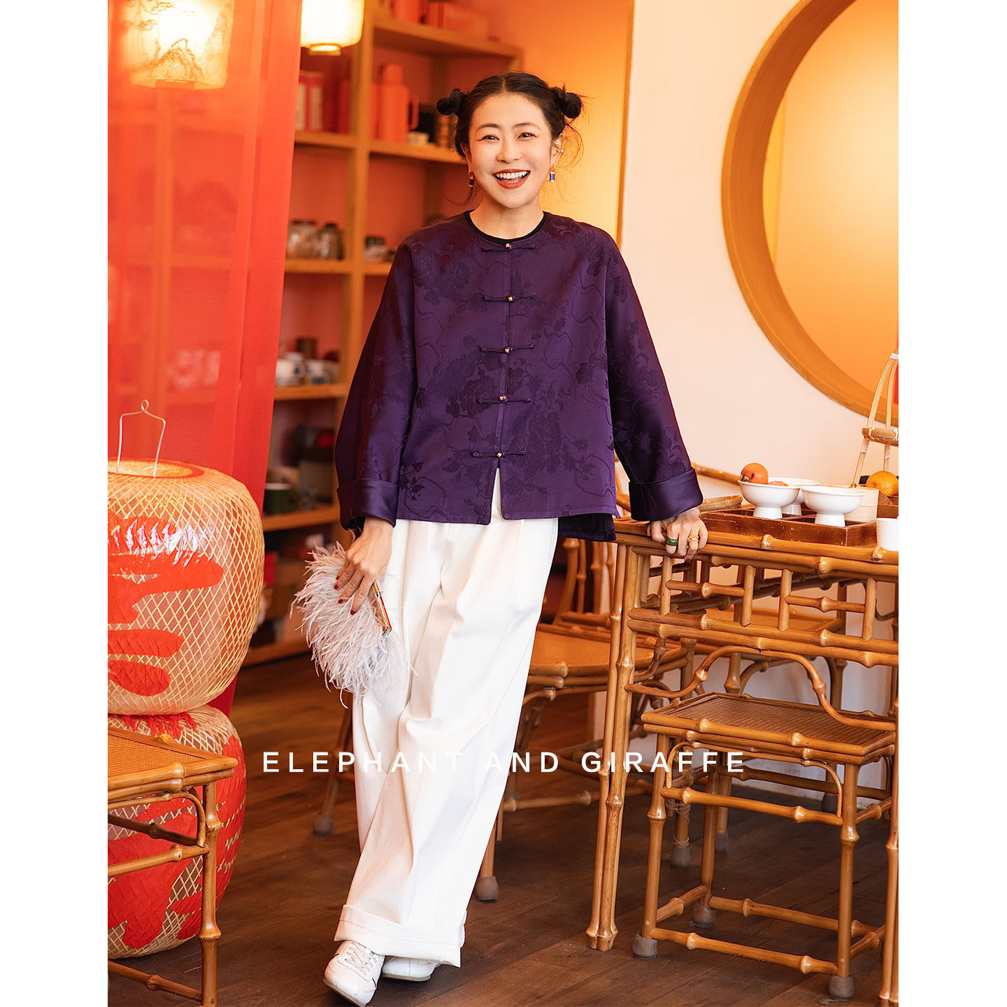 大象和长颈鹿 包容腿形棉质阔腿裤步履间释放从容松弛气场 601207,女装/女士精品,休闲裤,淘宝优惠券,粉丝福利购,淘宝优惠卷