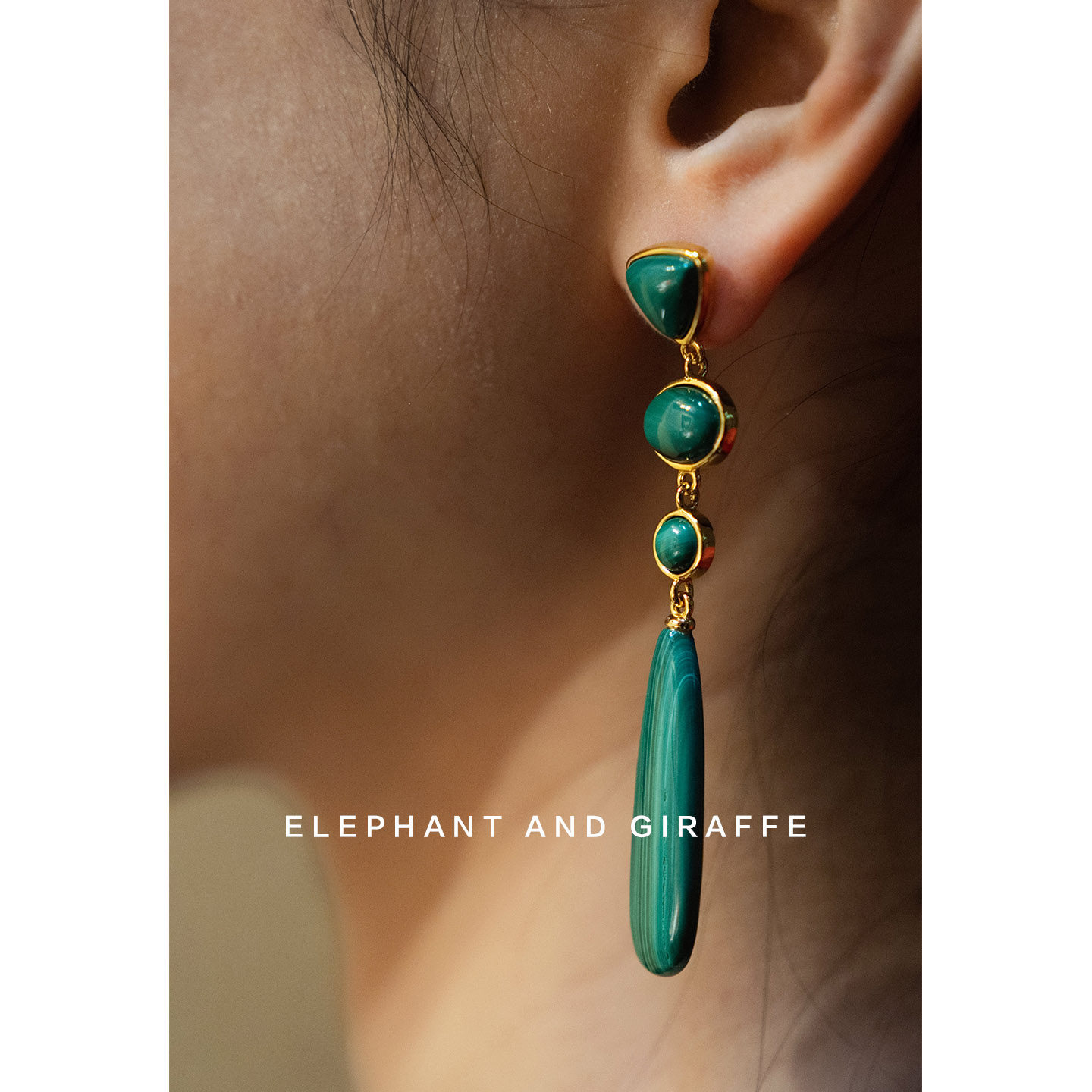 大象和长颈鹿 屏间孔雀 银镀金天然孔雀石耳环 ACC438,饰品/流行首饰/时尚饰品新,耳环,淘宝优惠券,粉丝福利购,淘宝优惠卷