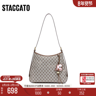 思加图新款时光音调托特包大容量百搭单肩包手提包包X8258CX5