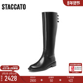 定制小码 大码 42胖瘦脚 思加图冬英伦骑士长靴女EAJ40DG5A