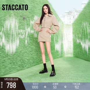 英伦皮鞋 小金砖爵士乐福鞋 ERC05CA4D 思加图新款 杨幂同款