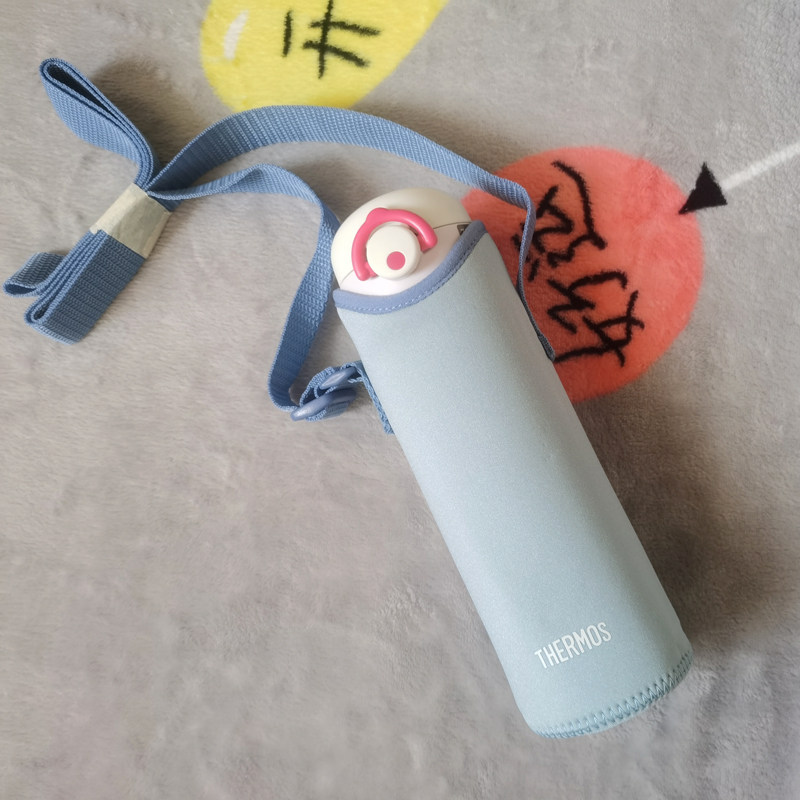 通用膳魔师500ml保温杯杯套背带斜挎水杯防摔儿童保护套水杯袋子