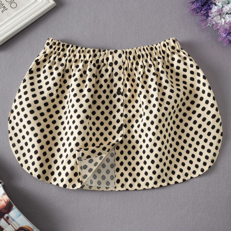 圆点装饰屁帘卫衣打底神器下摆