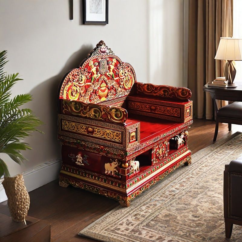 悟缘藏式佛龛家用法座上师法台