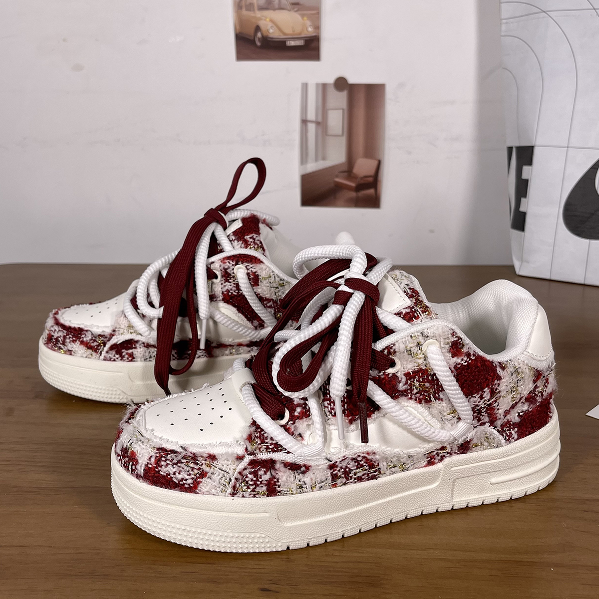 小香风帆布板鞋网红爆款平底轻便舒适学生韩版ins潮休闲鞋子男女