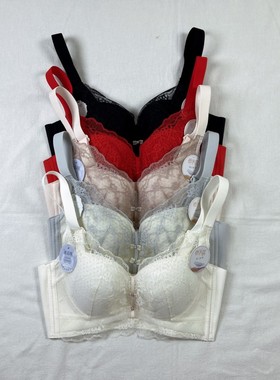 新款9947超薄纸片杯内衣无磁B杯无钢圈大胸显小调整收副乳文胸罩