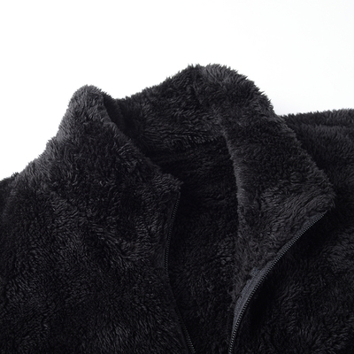 加厚长毛绒秋冬宽松大码卫衣开衫