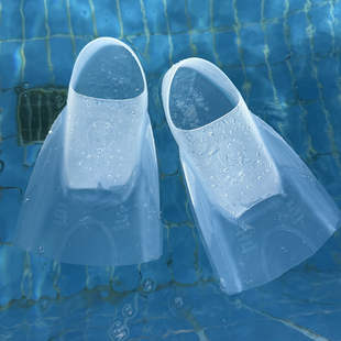 ciellemarin喜马林游泳训练蛙鞋自由泳无闪超透明超隐形硅胶脚蹼