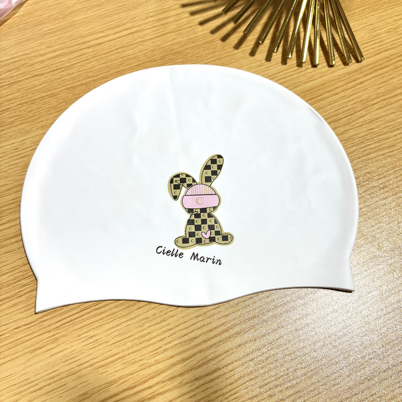 ciellemarin喜马林硅胶防水c位兔游泳帽大号护耳泳帽加大版泳帽,运动/瑜伽/健身/球迷用品,泳帽,淘宝优惠券,粉丝福利购,淘宝优惠卷