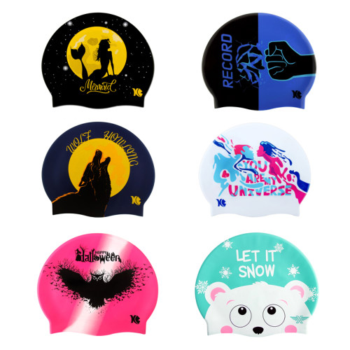 Xblue韩国硅胶泳帽不勒头