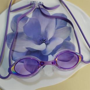 日本原装swans有胶圈泳镜防雾高清亮镀膜泳镜专业训练眼镜游泳镜