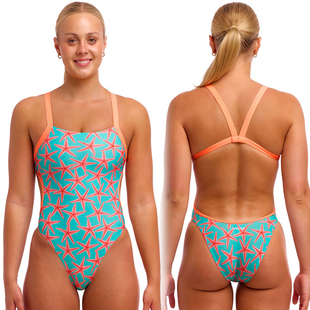 funkita专业训练海星连体竞速花色泳衣女 韩国代购 新款 澳洲正品