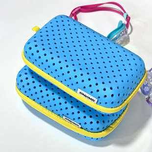 备 游泳装 新款 日本SWANS专业收纳泳镜盒便携眼镜包大号收纳盒正品
