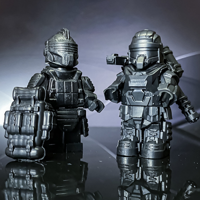 和平精英动力机甲人仔地铁逃生七级甲加特林积木可拆卸拼手办玩具