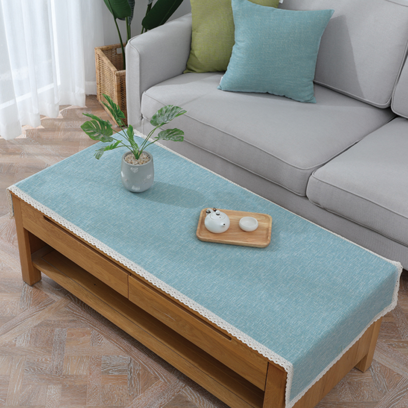 简约盖布棉麻纯色餐边柜鞋柜