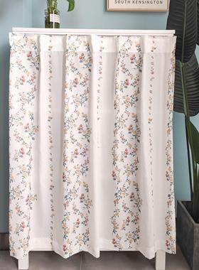 雅韵防尘帘衣柜鞋柜衣帽间杂物遮丑帘洗衣机遮阳帘送轨道免打孔