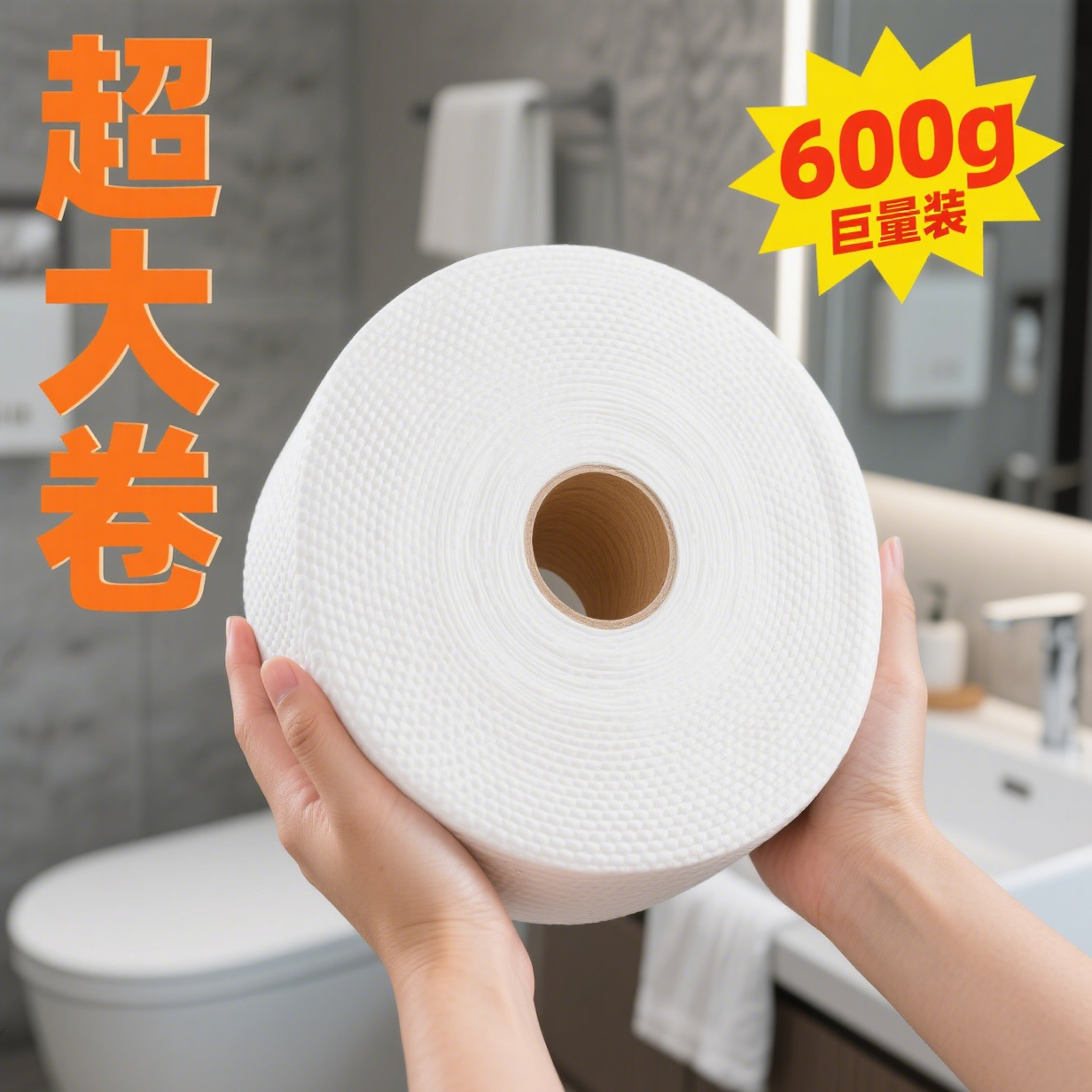 大卷一次性洗脸巾纯棉柔巾美容院专用加厚洁面巾送手提袋工厂直发