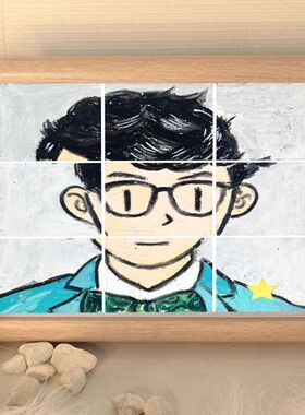 方大同回到未来专辑绘画板相框油画框摆件房间装饰画客厅摆台礼物